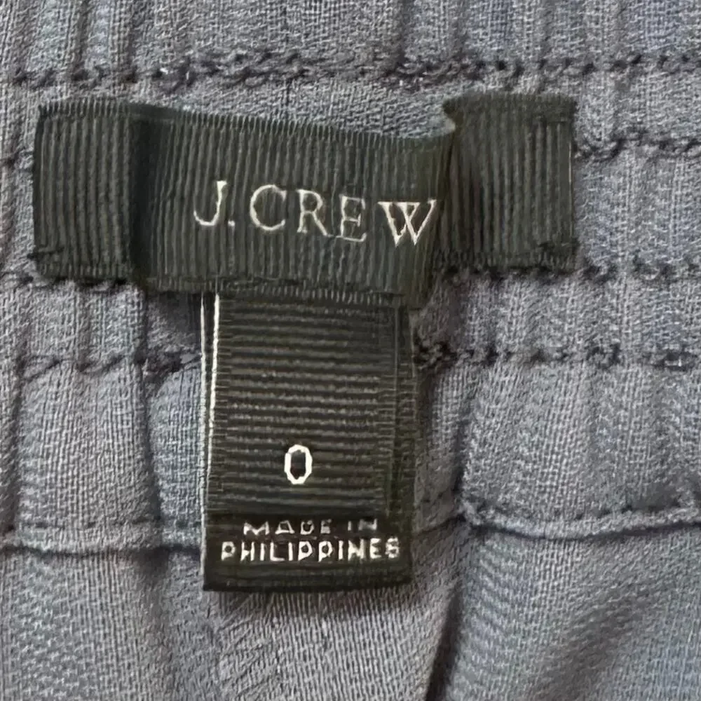 J. Crew Reese Pant in Gray Crepe B8523 Size 0